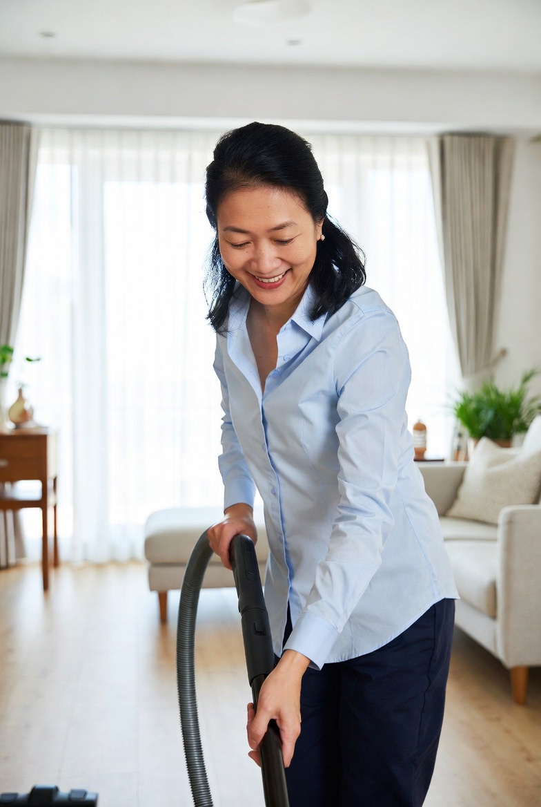 Regular home cleaning service in a Singapore apartment